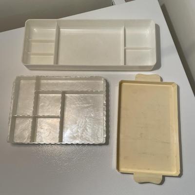 1950s Plastic Jewelry Sorting Trays
