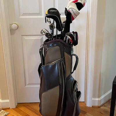 Set of TaylorMade Golf Clubs with Bag