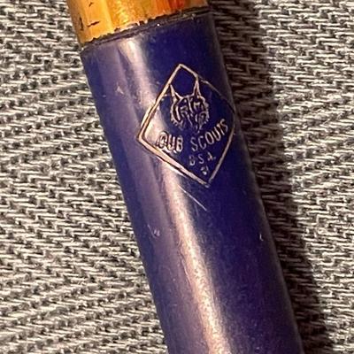 Vintage Gold and Blue Cub Scounts Pencil