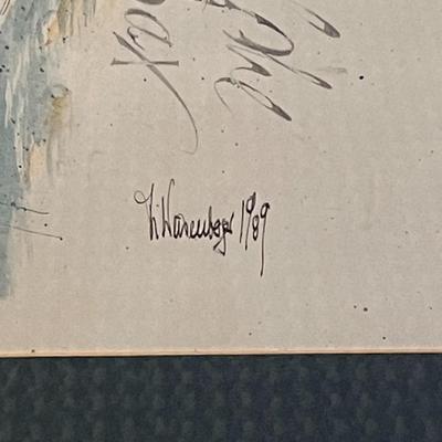 1989 Framed Thomas Weisenberger Print