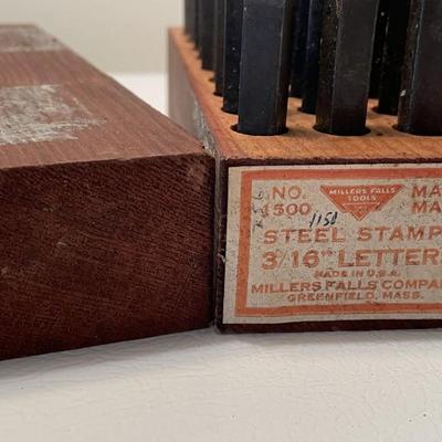 Pre 1960s Millers Falls No 1500 Steel Stamps