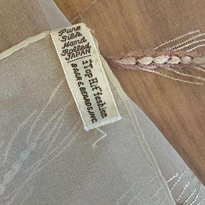 1950s Sheer Silk Scarves