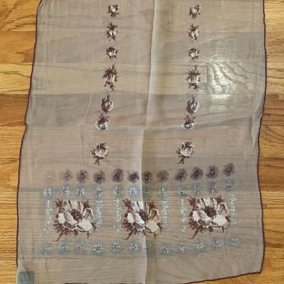 1950s Sheer Silk Scarves