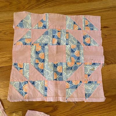 Vintage Crown of Thorns Quilt Blocks
