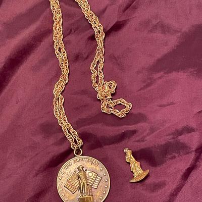 Minuteman Pendant and Minuteman Pin