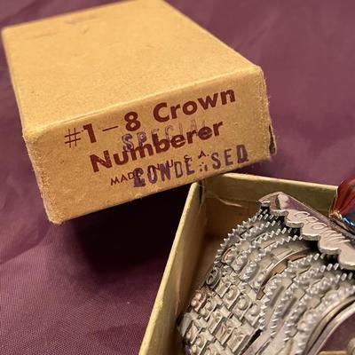 Vintage Crown Rubber Stamp