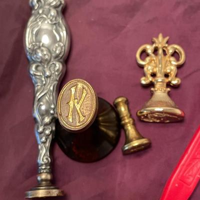 Wax Sealing Stamps and Wax
