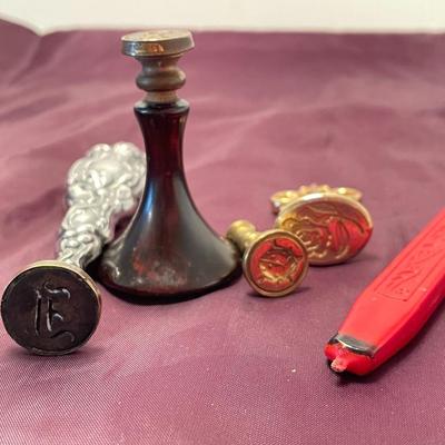 Wax Sealing Stamps and Wax