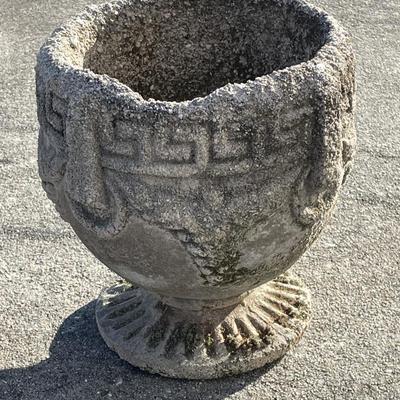 1950s Grecian Cast Stone Jardineier Planter Urn