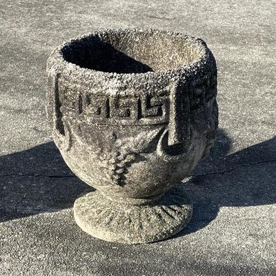 1950s Grecian Cast Stone Jardineier Planter Urn