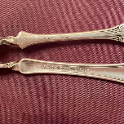 Silverplated Butter Knives and Nut Pick