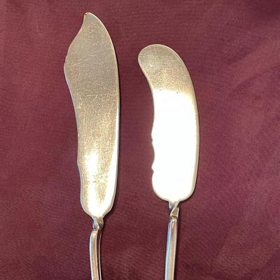 Silverplated Butter Knives and Nut Pick