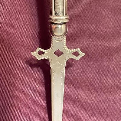 Antique Sterling Silver Shriners Letter Opener