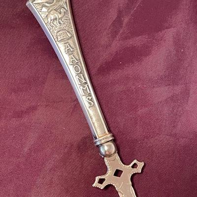 Antique Sterling Silver Shriners Letter Opener
