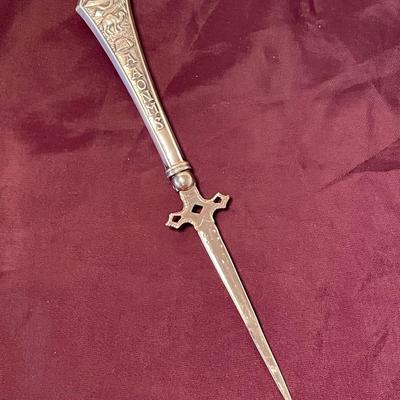 Antique Sterling Silver Shriners Letter Opener