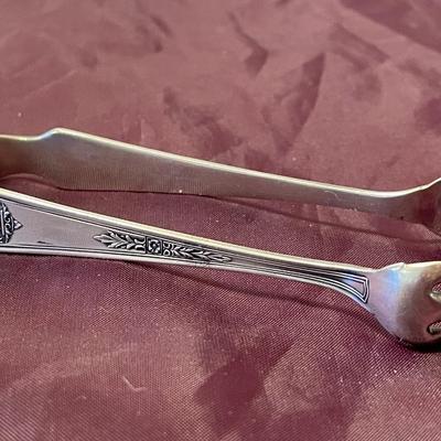 1900s Simeon L and George Rogers Co Sugar Tongs