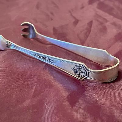 1900s Simeon L and George Rogers Co Sugar Tongs