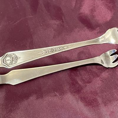 1900s Simeon L and George Rogers Co Sugar Tongs