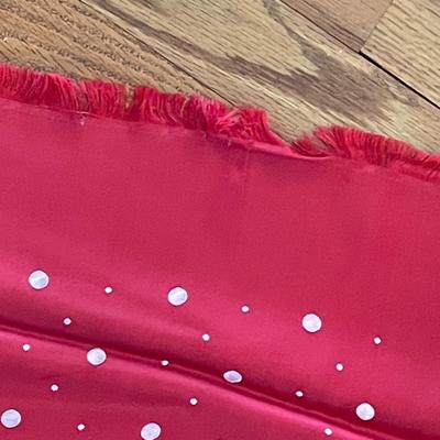 Peck & Peck Red Silk Scarf