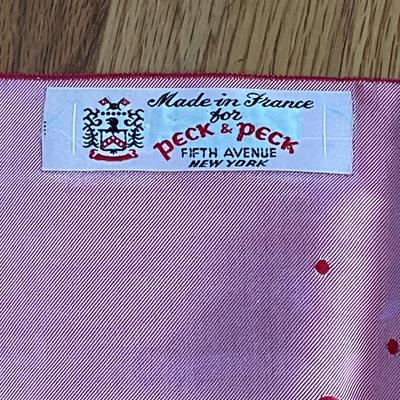 Peck & Peck Red Silk Scarf