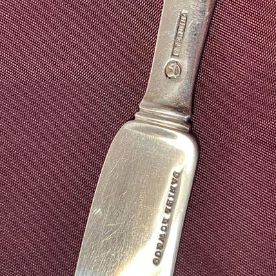 1900s Durgin Sterling Silver Butter Spreader