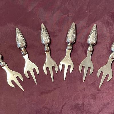 Sterling Silver Corn Cob Holders