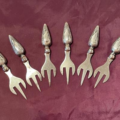 Sterling Silver Corn Cob Holders