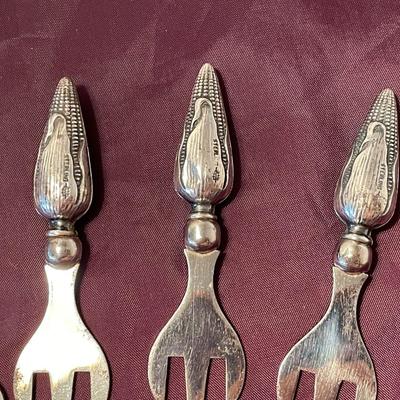 Sterling Silver Corn Cob Holders