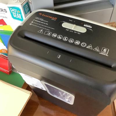 Office with shredder lot