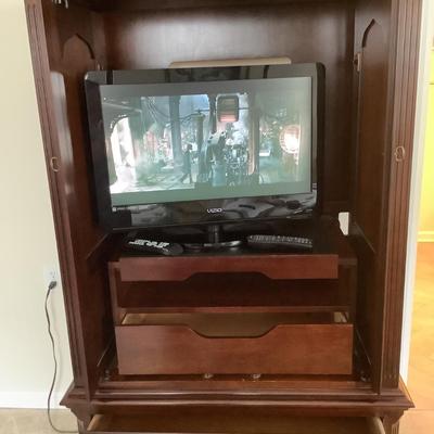Thomasville chest/ TV cabinet 3 drawer, doors that fold in, 68â€H 40â€W 23â€depth