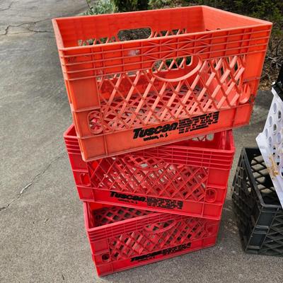 Nine Plastic Crates (G2-JS)