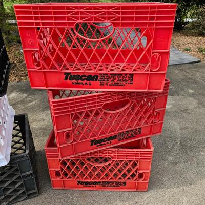 Nine Plastic Crates (G2-JS)