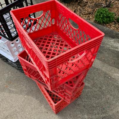 Nine Plastic Crates (G2-JS)
