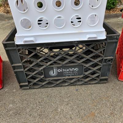 Nine Plastic Crates (G2-JS)