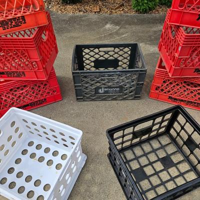 Nine Plastic Crates (G2-JS)