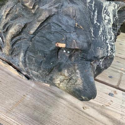 PAIR Chainsaw Carved Bear Log Benches