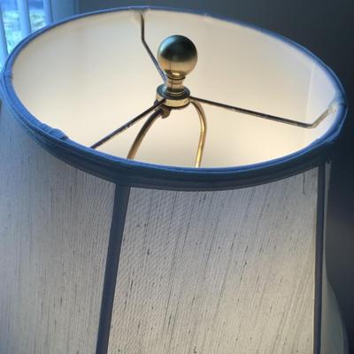 2 brass lamps 33â€H