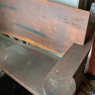 HUGE Hand Crafted Wood Bench
