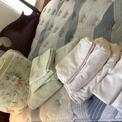 King size sheets from LL Bean , Martha Stewart comforter lot