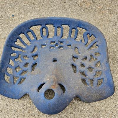 Two Vintage Cast Iron Tractor Seats (G1-JS)