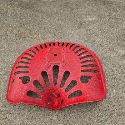 Two Vintage Cast Iron Tractor Seats (G1-JS)