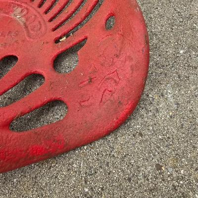 Two Vintage Cast Iron Tractor Seats (G1-JS)