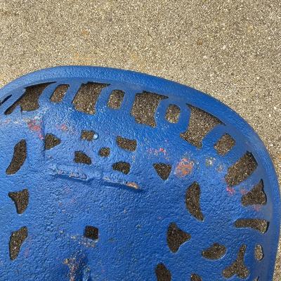 Two Vintage Cast Iron Tractor Seats (G1-JS)