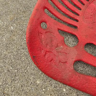 Two Vintage Cast Iron Tractor Seats (G1-JS)
