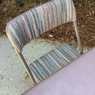 Cosco folding table & padded chairs