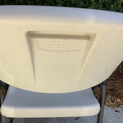 4 Lifetime folding chairs