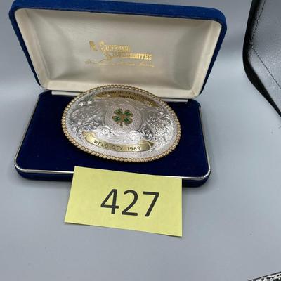 Montana Silversmiths 4-H Buckle 1989