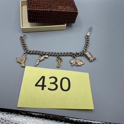 Vintage western charm bracelet