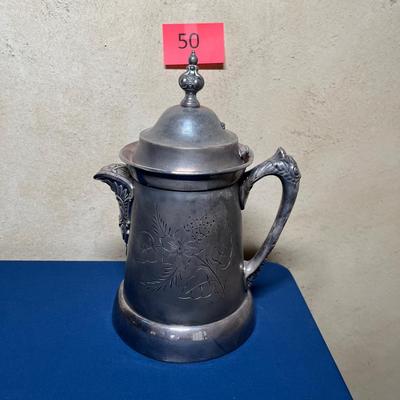Victorian Silver Plate Coffee Pot