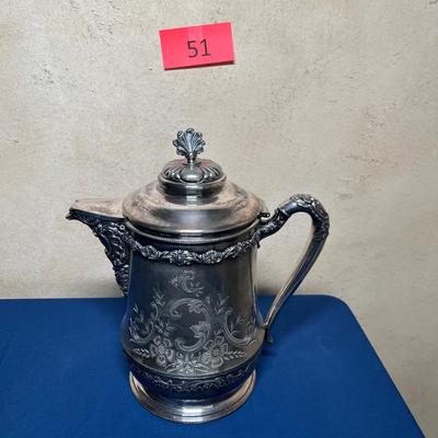 Victorian Silver Plate Coffee Pot